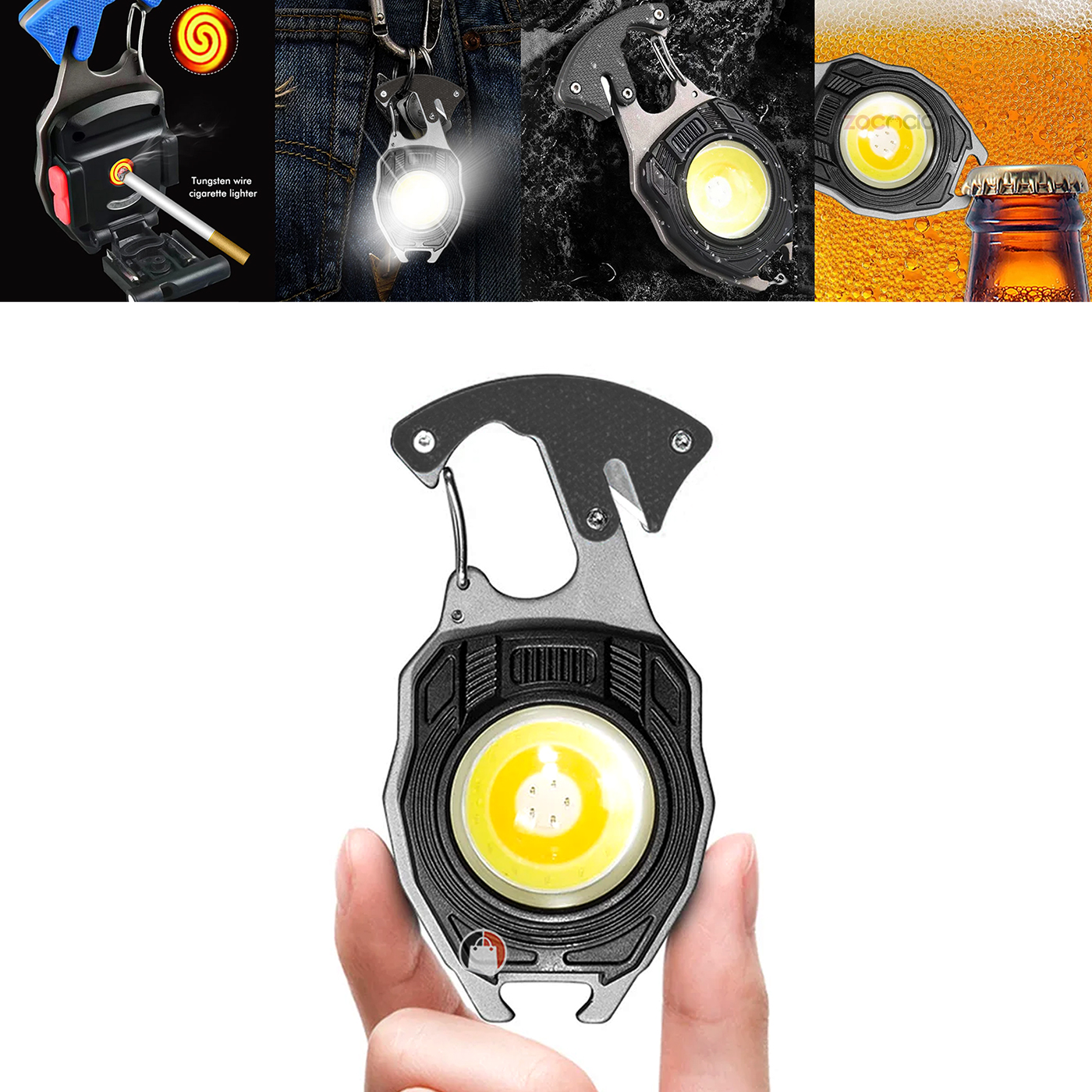 Miniatura 2 de Linterna Led De Bolsillo Llavero Multifu